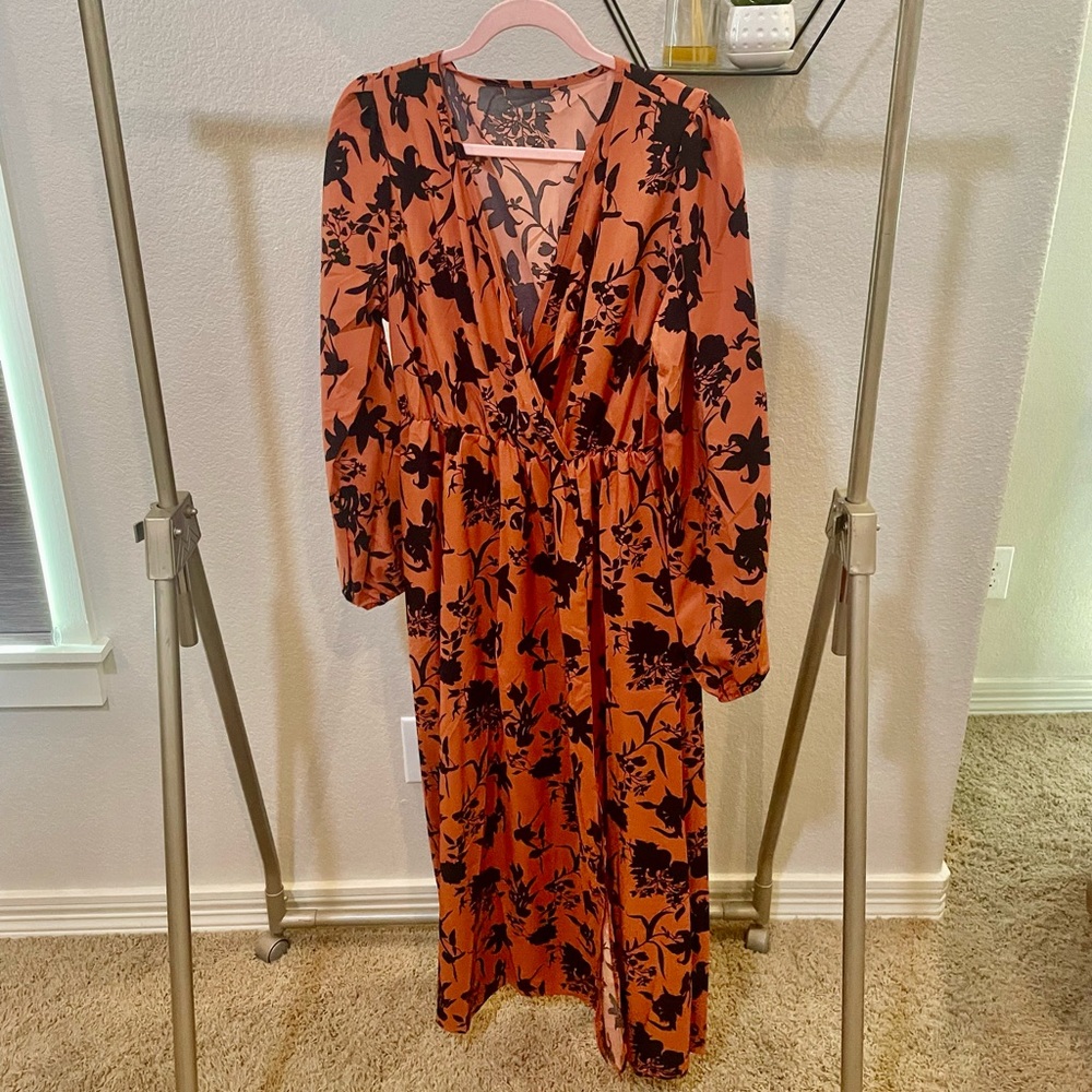 Boutique Long Sleeve Maxi Dress